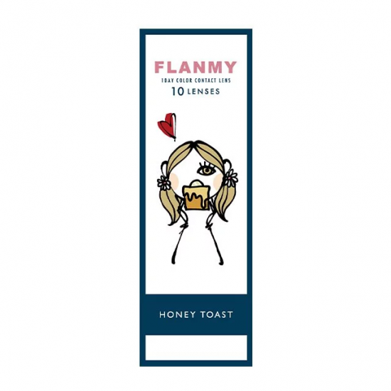 FLANMY Honey Toast 彩色日拋隱形眼鏡 每盒30片