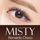 O-LENS MISTY ROMANTIC CHOCO 20片
